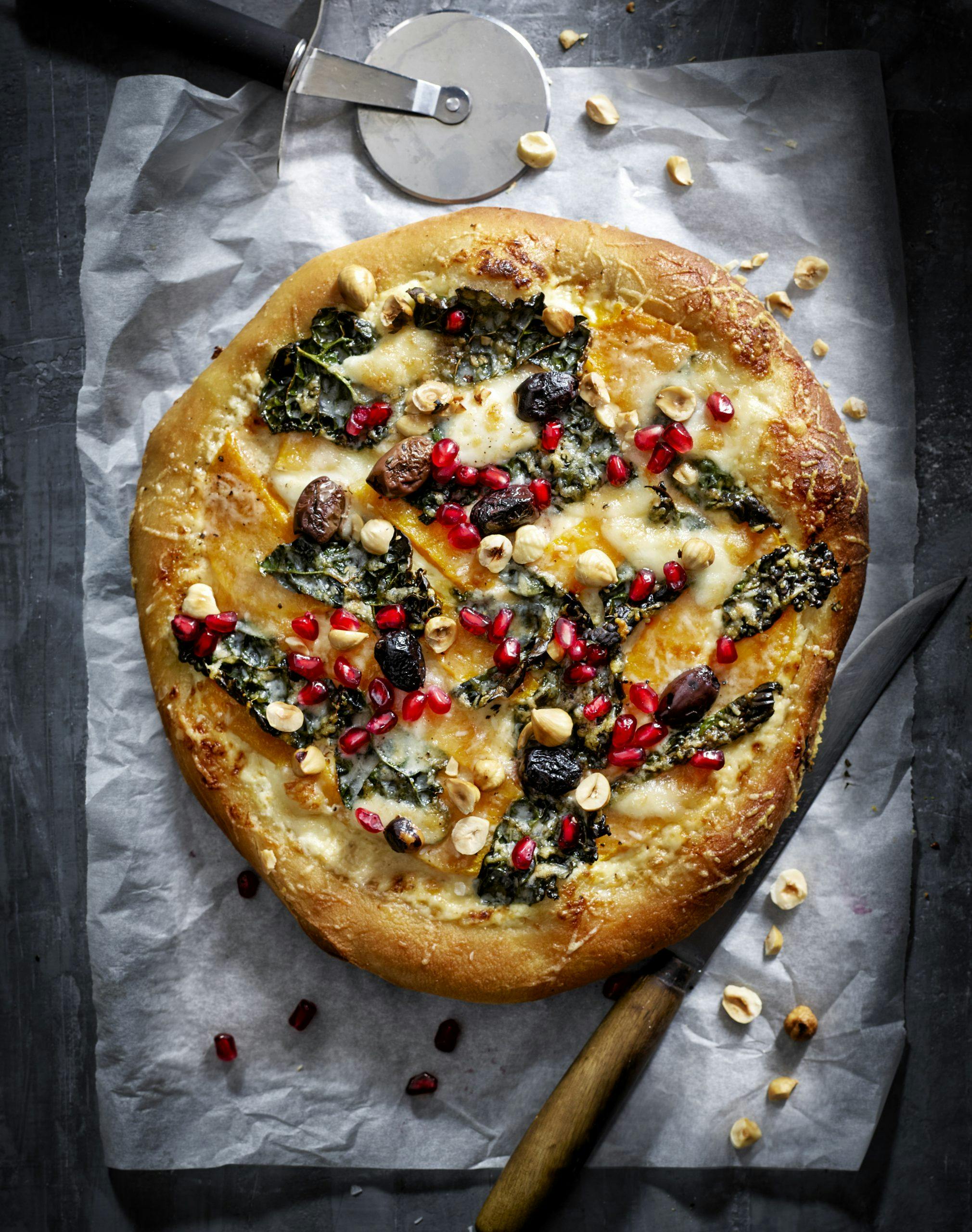 pizza bianco granatapple pumpa 63263 1 llJ Pizza bianca oppskrift